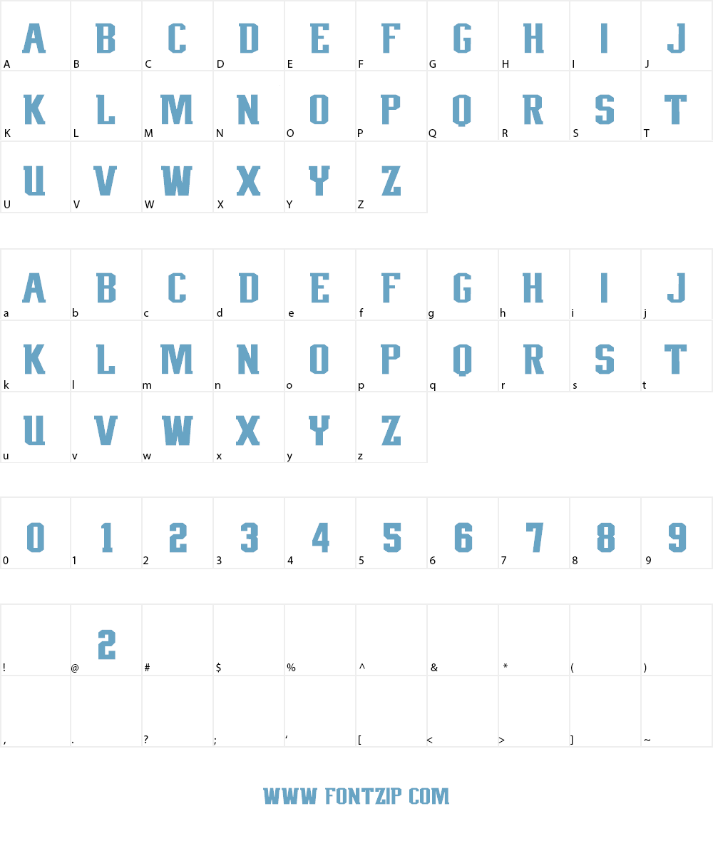NFL Patriots (Wilson) Font Character